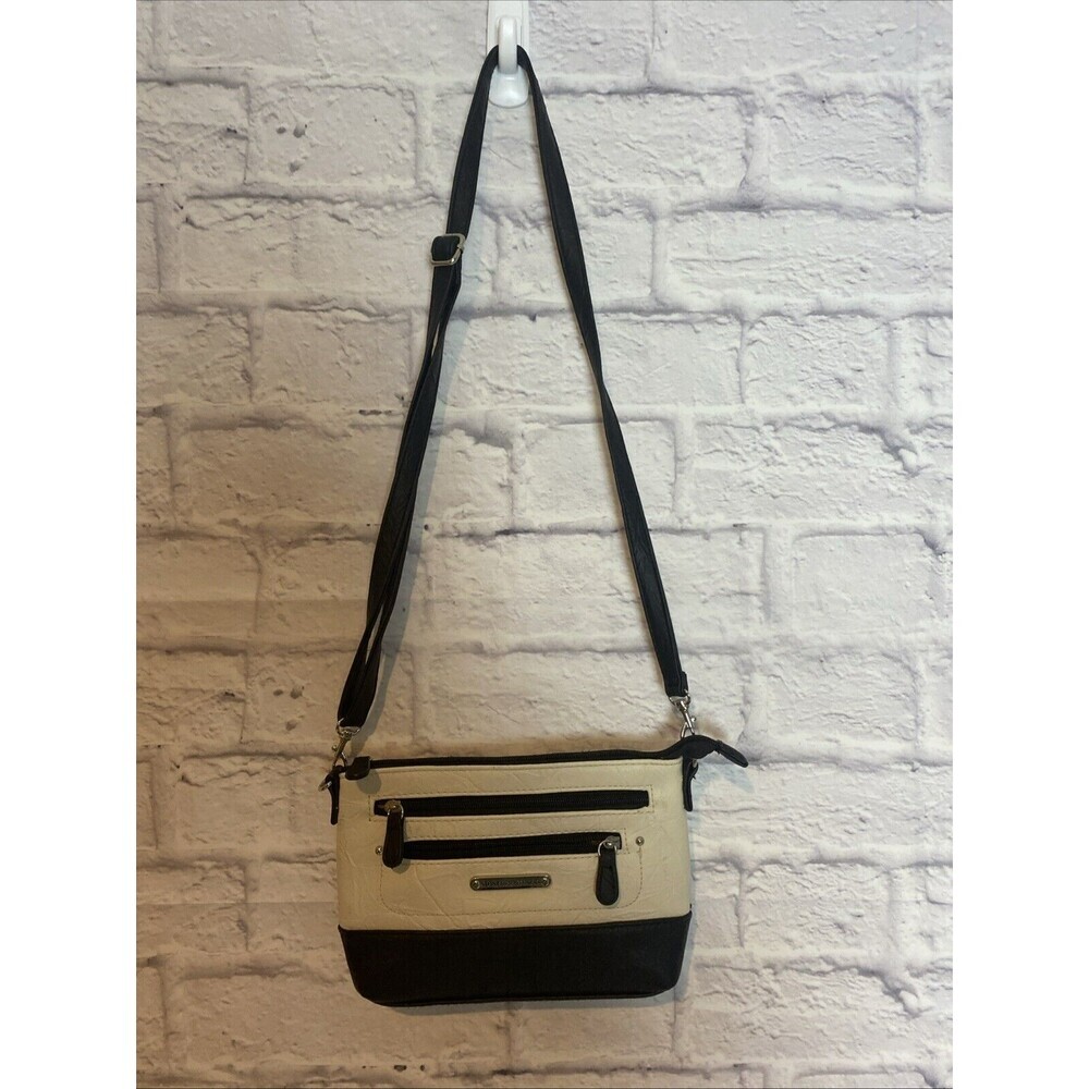 Stone Mountain Leather Shoulder Bag With Wristlet Attachment